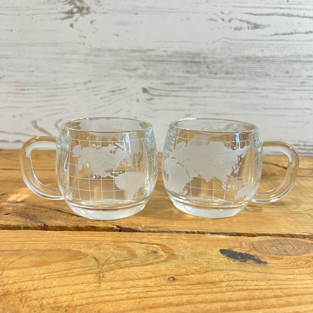 Vintage nestle map mugs cups gift decor